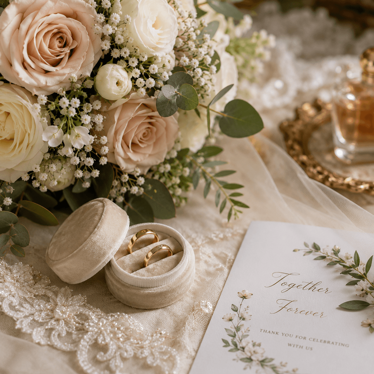 Wedding floral and decoration detail