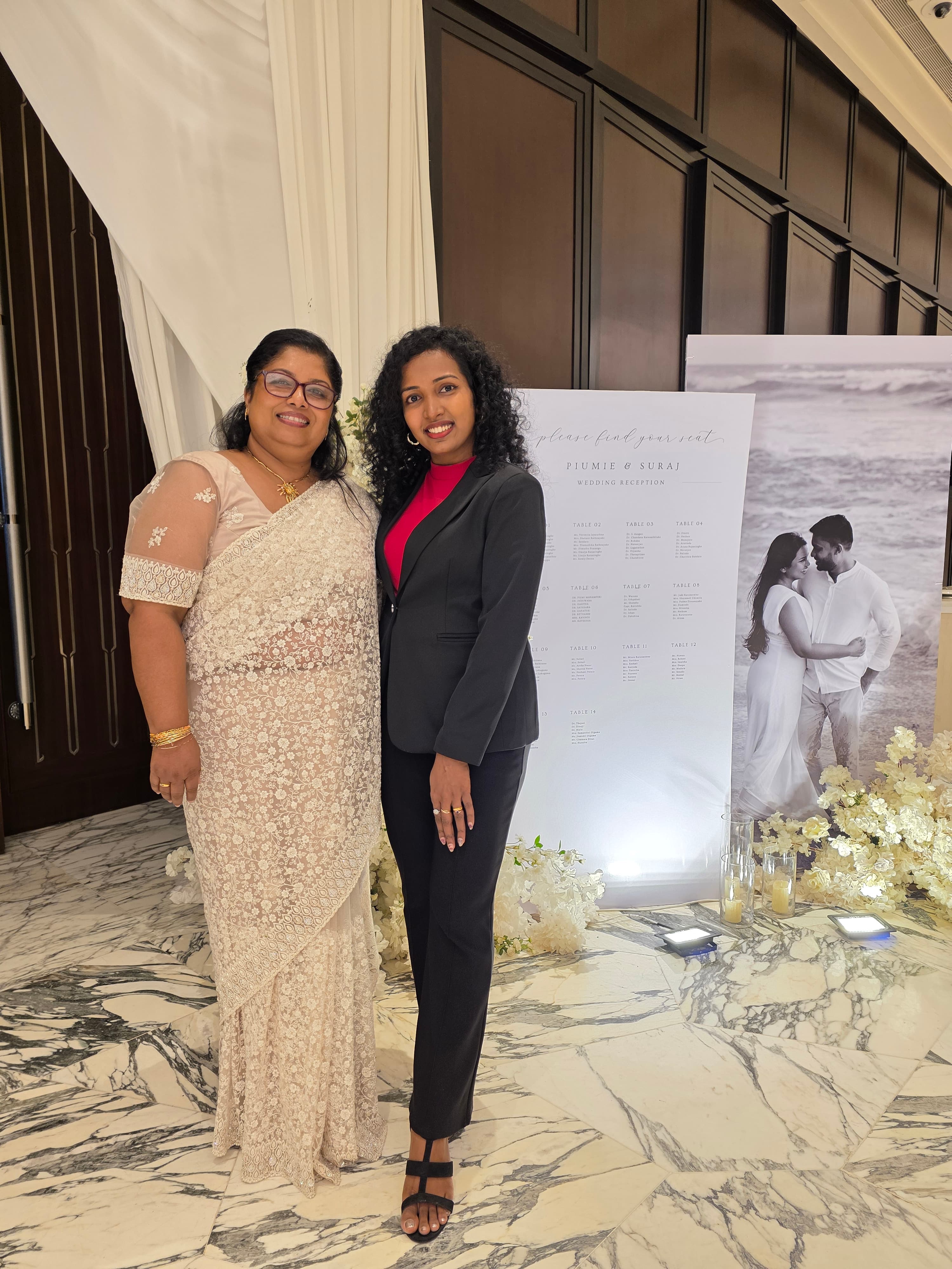 Bride Piumie's Mother's beautiful comments wedding testimonial